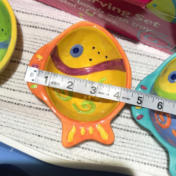 Tropical Fish Condiment Serving Set - Picture 5 of 6